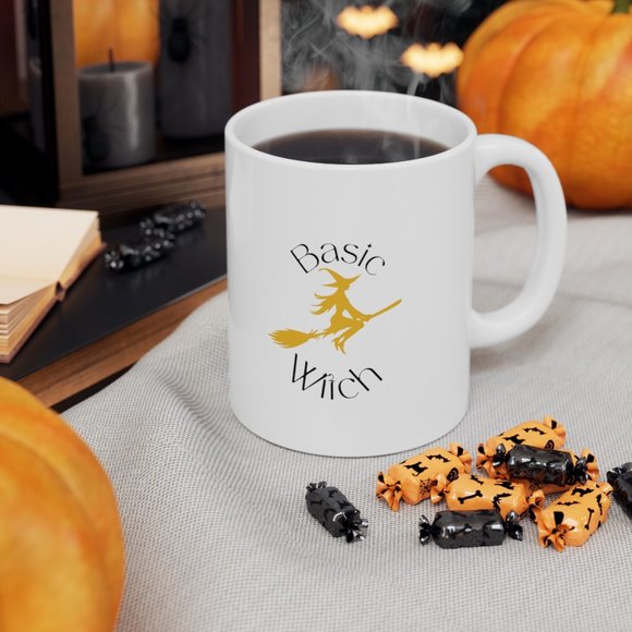 Basic Witch Ceramic Halloween Mug 11oz - Picture 1 of 3